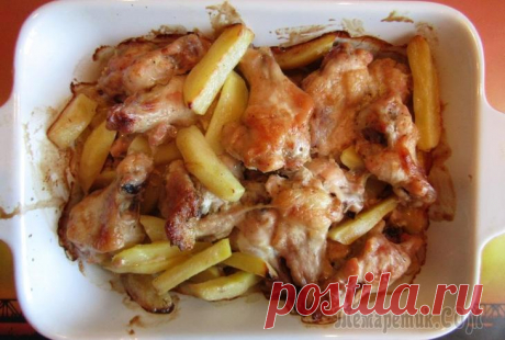 Куриные крылья с картошкой в духовке Готовим куриные крылья с картошкой в духовке с великолепным ароматным маринадом.Ингредиенты:— 800 грамм крылышек;— 500 грамм картофеля.Маринад:— 1 столовая ложка майонеза;— 1 чайная ложка горчицы;— 1 ...