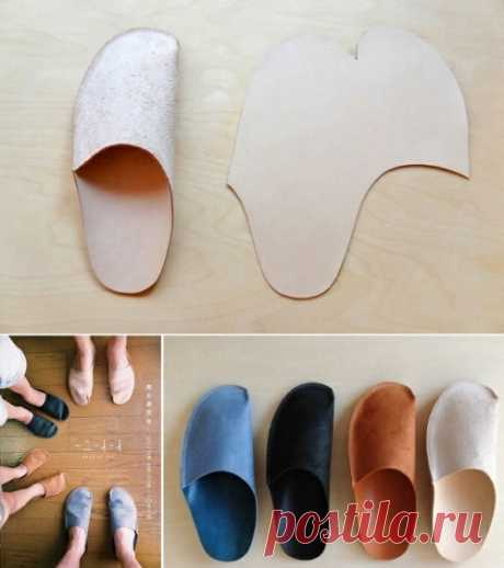 Тапочки своими руками просто и быстро