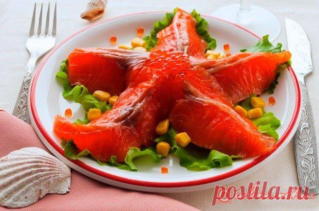 Салат «Морская звезда» | Салат с рыбой