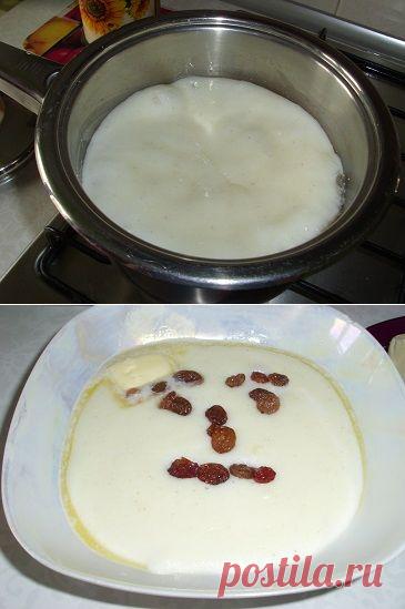 Манная каша на молоке без комочков