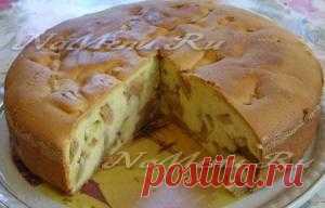 Шарлотка пышная с яблоками в духовке