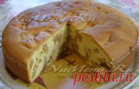 Шарлотка пышная с яблоками в духовке