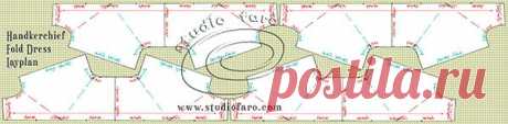 Pattern Puzzle - Handkerchief Fold платье