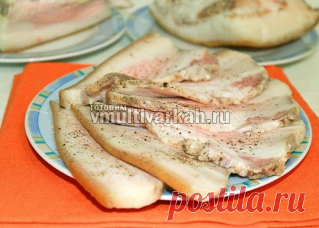 Запеченное сало в мультиварке: пошаговый рецепт вкусной закуски | Готовим в мультиварках