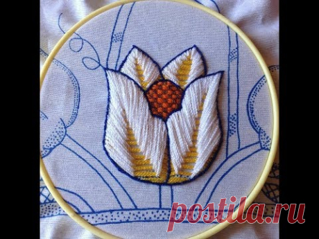 BORDADO FANTASIA TULIPAN ,CREACIONES EFFI - YouTube