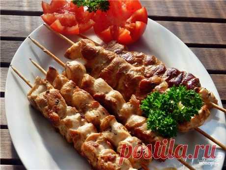Куриный шашлык с картошкой в духовке