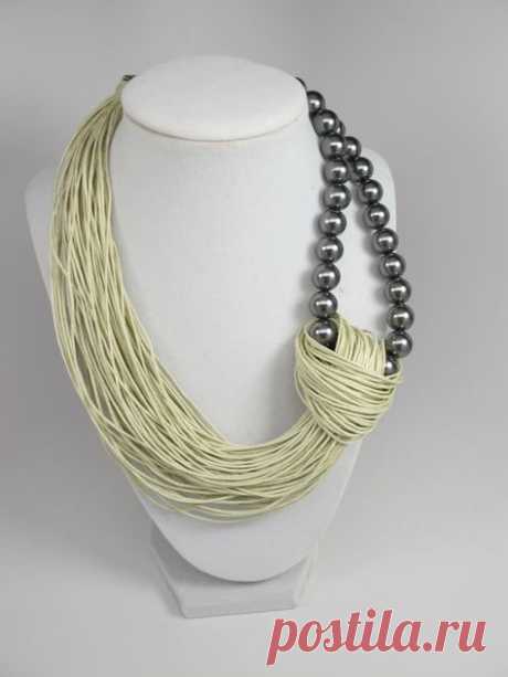 Sale Was 44 Linen Necklace natural Linen necklace Organic