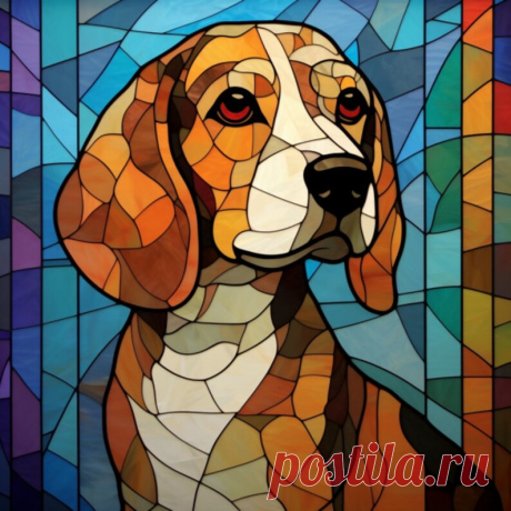 Beagle falso vitral acrílico arte panel LED luz nocturna escritorio arte regalo para ella él hogar - Etsy Chile