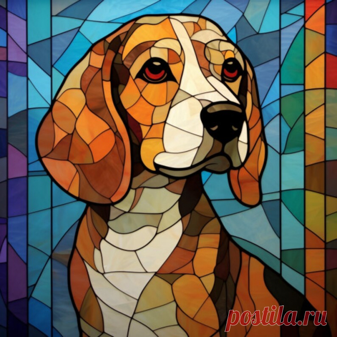 Beagle falso vitral acrílico arte panel LED luz nocturna escritorio arte regalo para ella él hogar - Etsy Chile