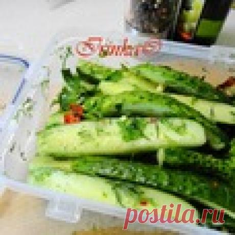 Быстрые маринованные огурцы Кулинарный рецепт