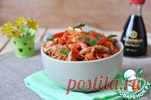 Салат из куриного филе с морковью по-корейски - кулинарный рецепт