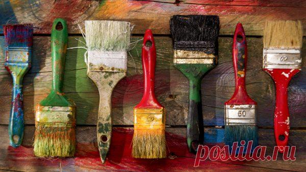 Как старым засохшим кисточкам подарить вторую жизнь