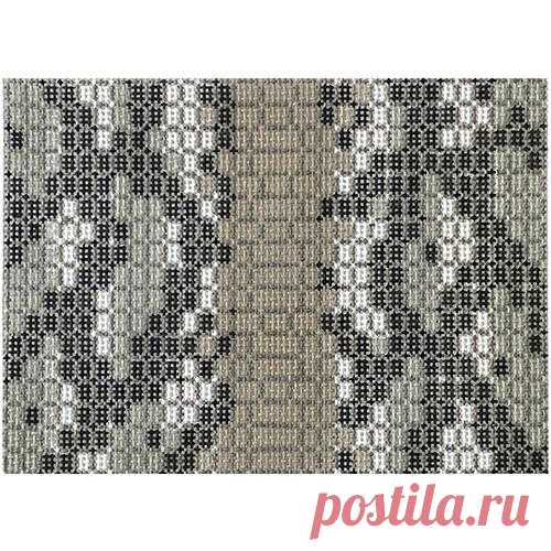 Snakeskin Mini Clutch - Black | Needlepoint.Com