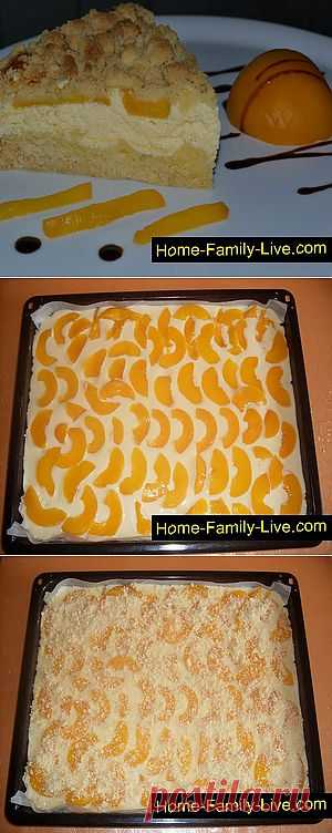 Кулинарные рецепты Пирог с персиками &raquo; Кулинарные рецепты