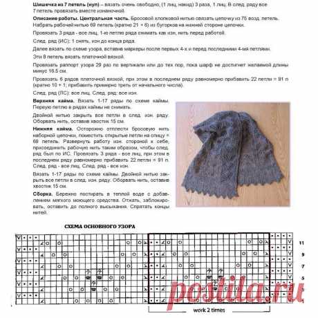 Нежные ажурные палантины, которые пригодятся даже летом | Вязание с Paradosik_Handmade | Дзен