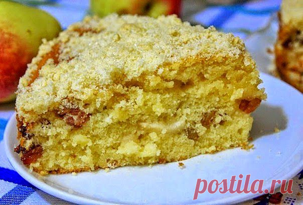 Домашний пирог с яблоками