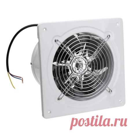 110/220v 60w 2800r/min 8inch exhaust fan wall mounted blower bathroom kitchen air vent ventilation extractor Sale - Banggood.com