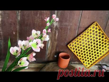 ABC TV | How To Make Gladiolus Paper Flower - Craft Tutorial