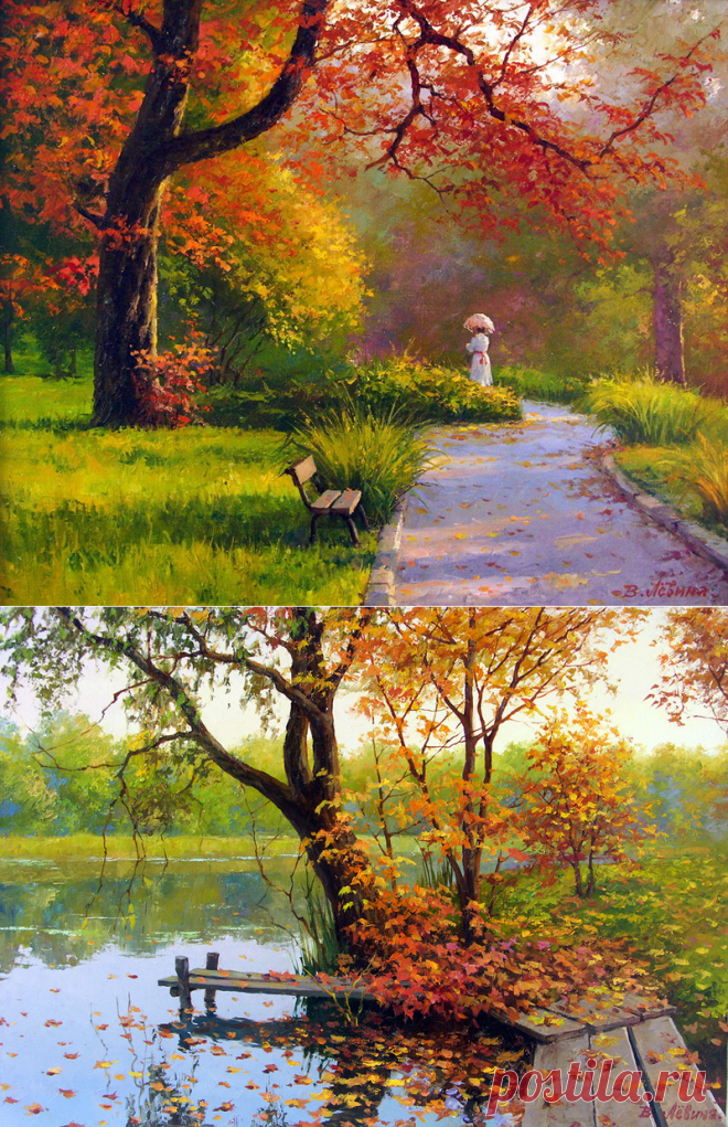 Изображение природы - смысл творчества. Художница Виктория Лёвина. Часть 2.