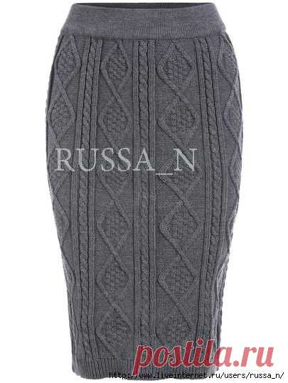 Юбка спицами (узор)