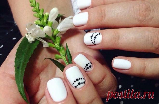 Модный белый маникюр 2017-2018 года, фото, идеи белого маникюра, модные тенденции