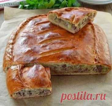 Вкуснейший пирог с мясом и рисом📝 Ингредиенты: тесто: - 250 г кефира... | Интересный контент в группе Мудрая Хозяйка