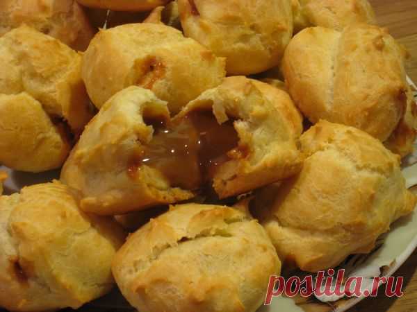 Эклеры со сгущенкой
