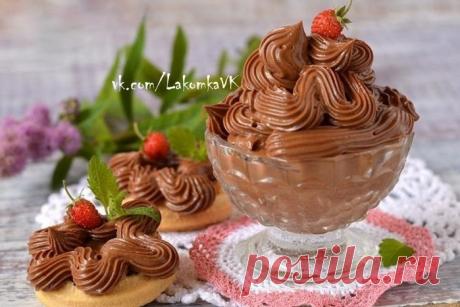 Крем "Тафита" - нежный, бархатистый, с шоколадным вкусом.