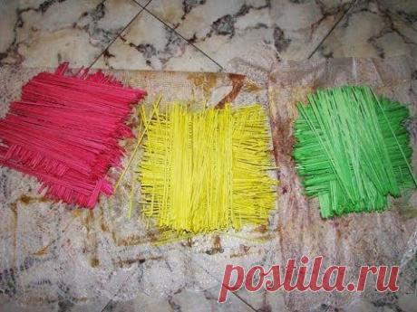 Секреты покраски трубочек из бумаги - YouTube