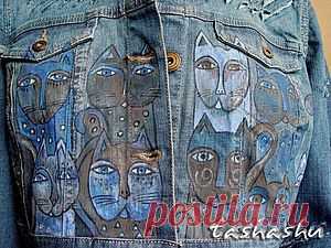 Апгрейд джинсовки или как "уделать" новую куртку. - Ярмарка Мастеров - ручная работа, handmade