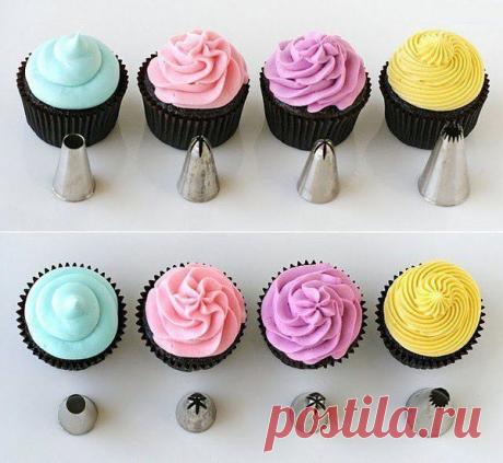 Использование кондитерских насадок для украшения тортов