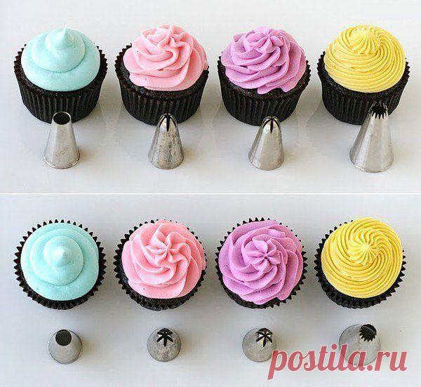 Использование кондитерских насадок для украшения тортов