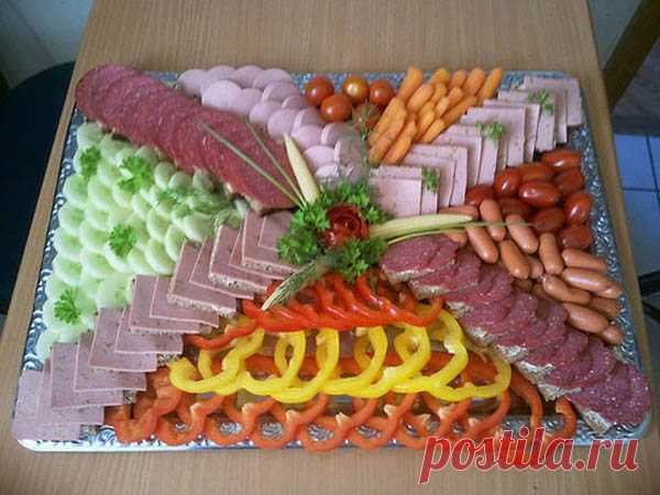 Красивая нарезка на Новый год 2017: мясная, овощная фруктовая
