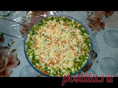 Салат из печени трески