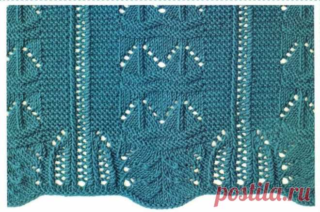 Ажурный узор в копилочку - авось пригодится! | Клубок