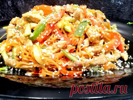 Салат по-Корейски МЯСО с Овощами.Вкуснее не придумаешь!И на ПРАЗДНИК, и на Каждый день! | Кухня ̶н̶е̶Умелой хозяйки | Яндекс Дзен