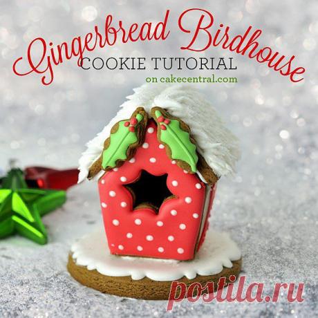 Gingerbread Birdhouse - Tutorial - Cake Central