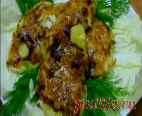 Куриное филе с ананасами