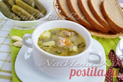 Рассольник с рисом, рецепт