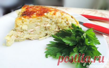 Картофельная запеканка на скорую руку в мультиварке | Кулинарные рецепты от «Едим дома!»