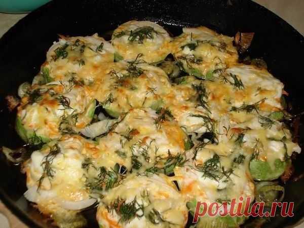 Лучшие кулинарные рецепты: Печеный кабачок