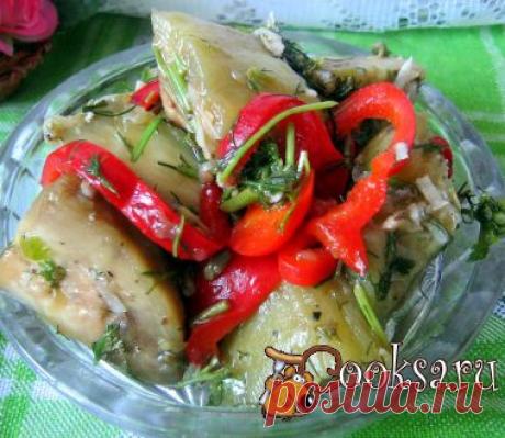 БАКЛАЖАНЫ ОДЕССКИЕ маринованные за 1день + фотоМК.  Или, как их называют в Одессе - &quot;синенькие&quot;...   **Ингредиенты: баклажаны 1кг, сладкий перец 2шт, чеснок 4зубчика,  смесь зелени  (петрушка, сельдерей, укроп)  -2 пучка, соль (для варки баклажан 2ст/л, в маринад 0.5ст/л), стол/уксус 50мл, сахар 1ст/л, лук-репка 1шт, перец молот/черный, раст/масло. Закуска готова через 1 день!