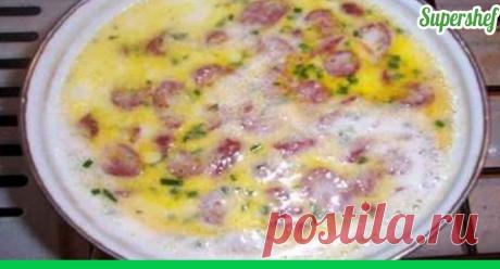 Самый быстрый суп с охотничьими колбасками - Супер шеф