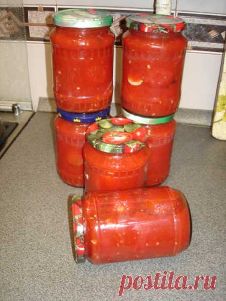 ПОМИДОРЫ В СОБСТВЕННОМ СОКУ