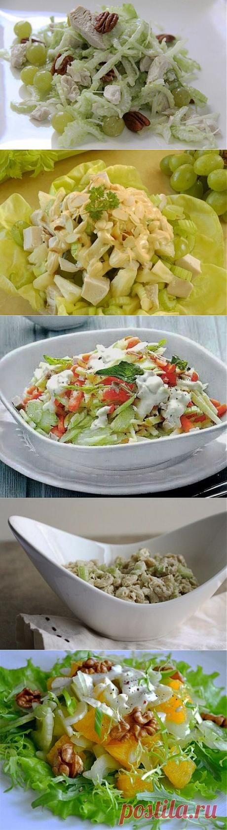 Салаты со стеблевым сельдереем: яркий вкус и минимум калорий! / Простые рецепты