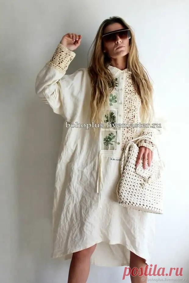 (1) Вязание + ткань: 5 шикарных платьев в стиле бохо - Сам себе мастер - 17 июля - 43400497542 - Медиаплатформа МирТесен