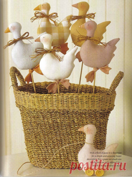 Шьем игрушки. Выкройки уточек, курочек и птичек