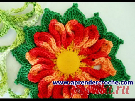 FLORES EM CROCHE 097 FLORES POINSÉTTIAS MESCLADAS