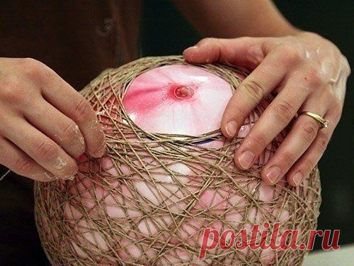 Простой и эффектный абажур своими руками - Садоводка