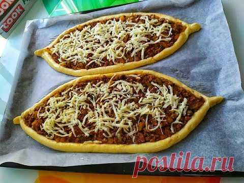 ПИДЕ. Национальная Турецкая ПИЦЦА. Чуть языки не проглотили. Очень вкусно!